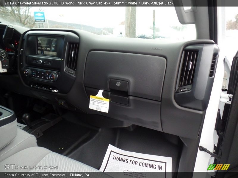 Summit White / Dark Ash/Jet Black 2019 Chevrolet Silverado 3500HD Work Truck Crew Cab 4x4