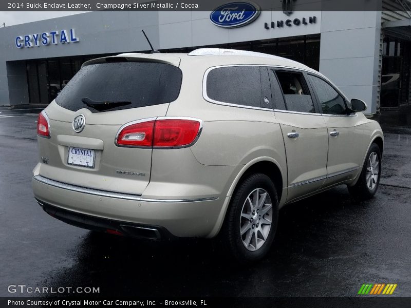 Champagne Silver Metallic / Cocoa 2014 Buick Enclave Leather