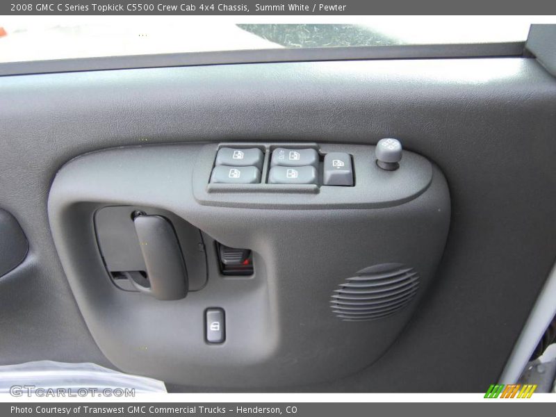 Summit White / Pewter 2008 GMC C Series Topkick C5500 Crew Cab 4x4 Chassis