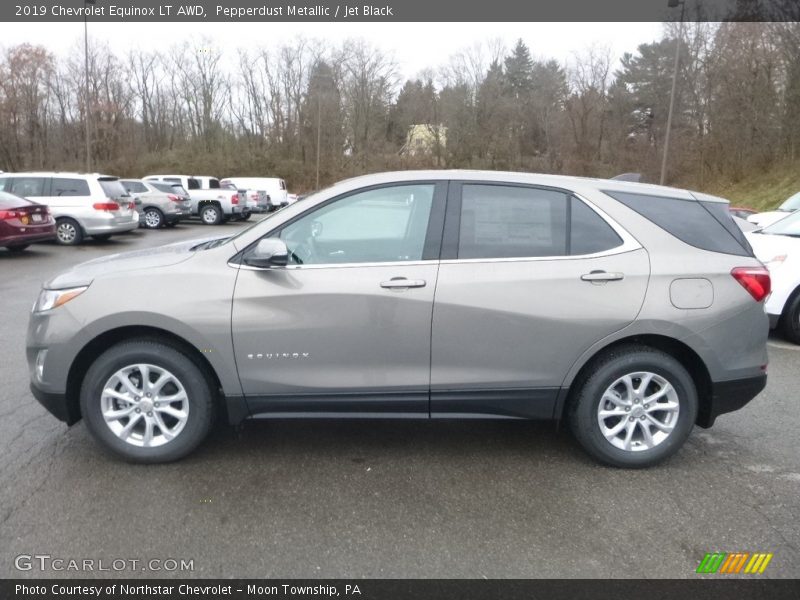 Pepperdust Metallic / Jet Black 2019 Chevrolet Equinox LT AWD