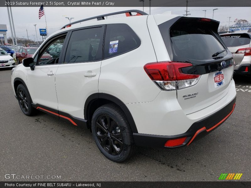 Crystal White Pearl / Gray 2019 Subaru Forester 2.5i Sport