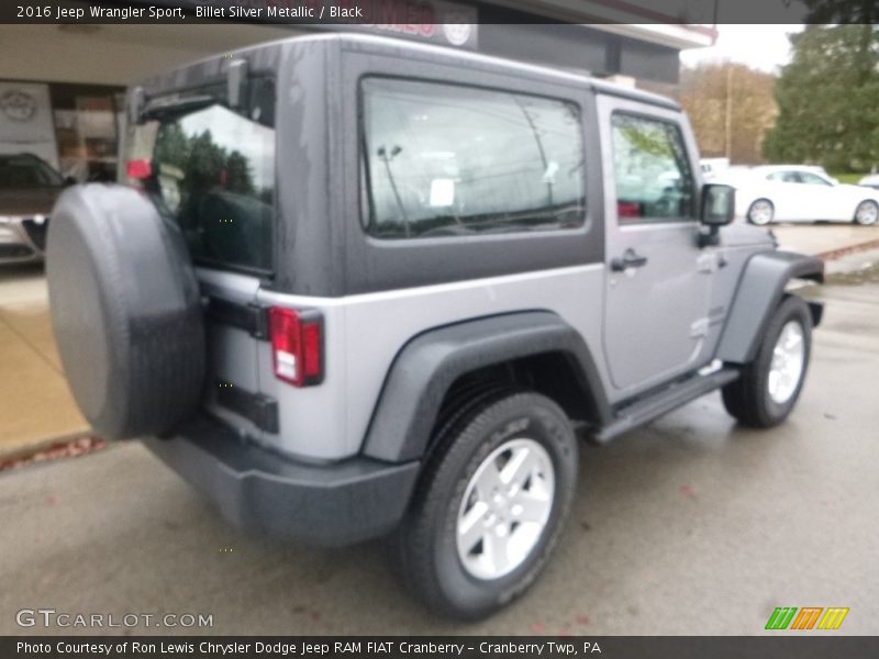 Billet Silver Metallic / Black 2016 Jeep Wrangler Sport