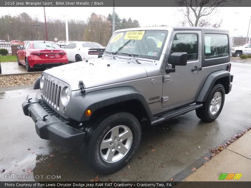 Billet Silver Metallic / Black 2016 Jeep Wrangler Sport