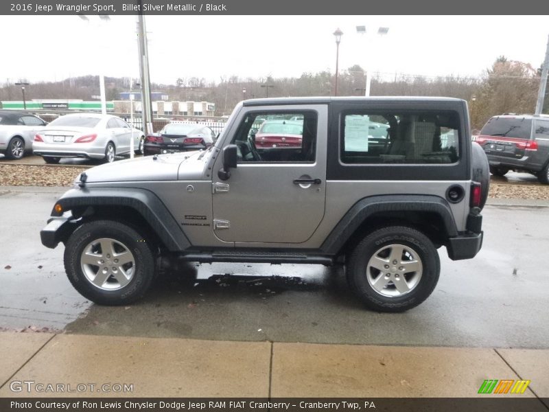 Billet Silver Metallic / Black 2016 Jeep Wrangler Sport
