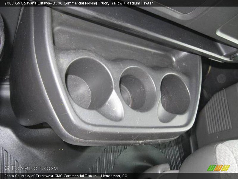 Yellow / Medium Pewter 2003 GMC Savana Cutaway 3500 Commercial Moving Truck