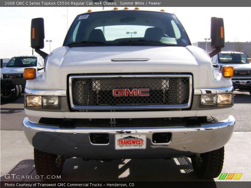 Summit White / Pewter 2008 GMC C Series Topkick C5500 Regular Cab 4x4 Chassis