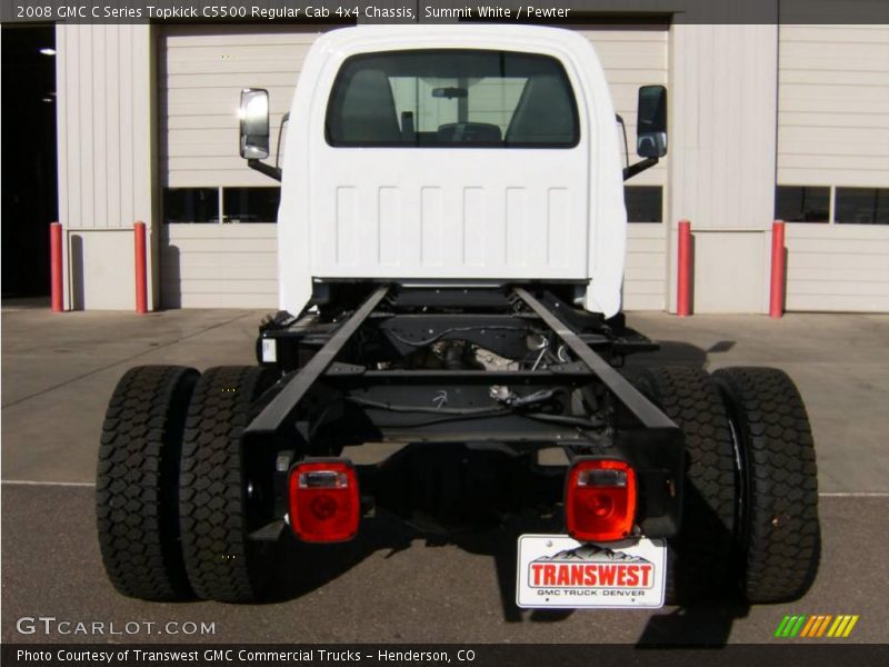 Summit White / Pewter 2008 GMC C Series Topkick C5500 Regular Cab 4x4 Chassis
