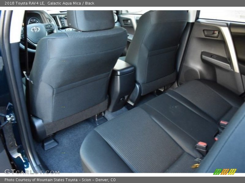 Galactic Aqua Mica / Black 2018 Toyota RAV4 LE