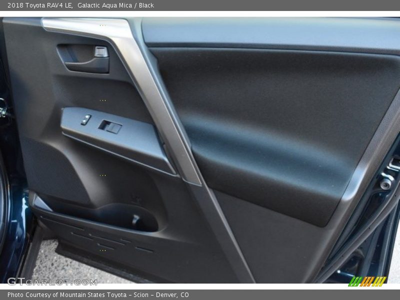 Galactic Aqua Mica / Black 2018 Toyota RAV4 LE