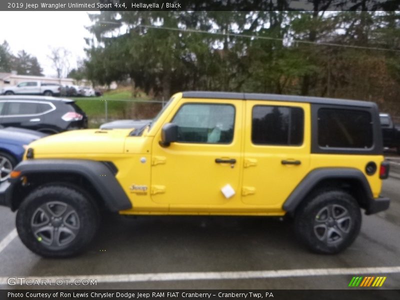 Hellayella / Black 2019 Jeep Wrangler Unlimited Sport 4x4