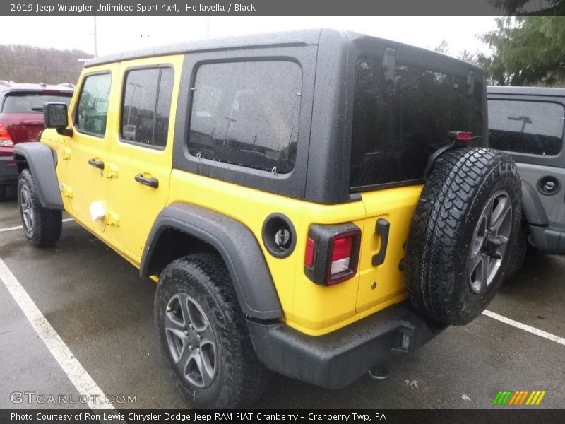 Hellayella / Black 2019 Jeep Wrangler Unlimited Sport 4x4