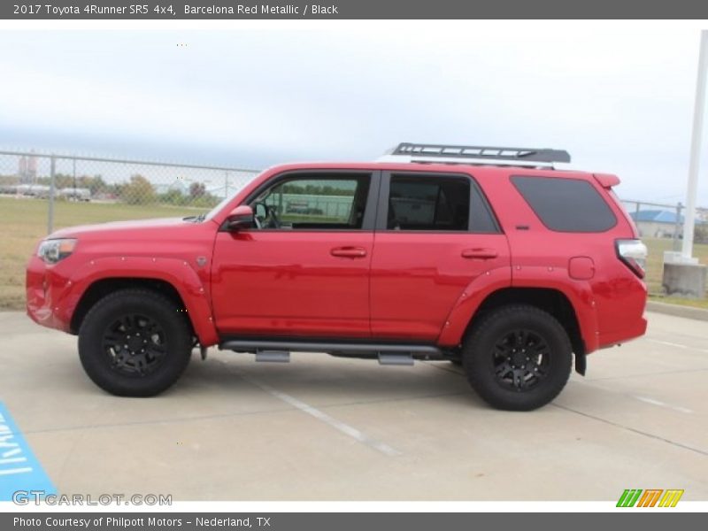 Barcelona Red Metallic / Black 2017 Toyota 4Runner SR5 4x4
