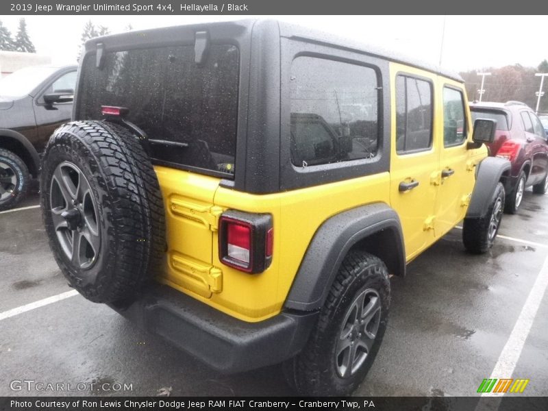 Hellayella / Black 2019 Jeep Wrangler Unlimited Sport 4x4