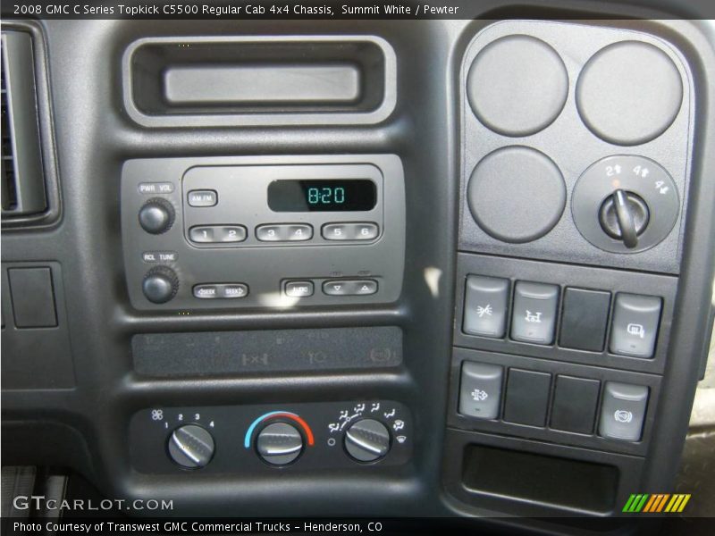 Summit White / Pewter 2008 GMC C Series Topkick C5500 Regular Cab 4x4 Chassis