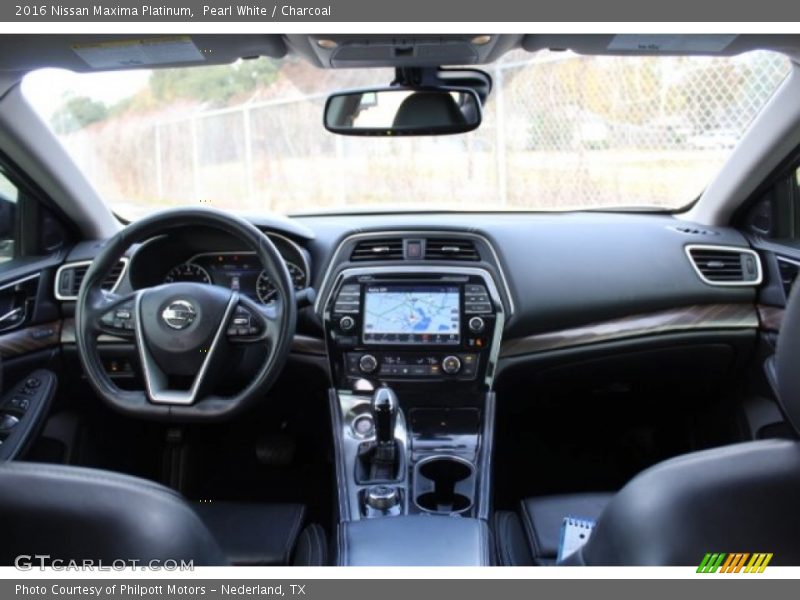 Pearl White / Charcoal 2016 Nissan Maxima Platinum