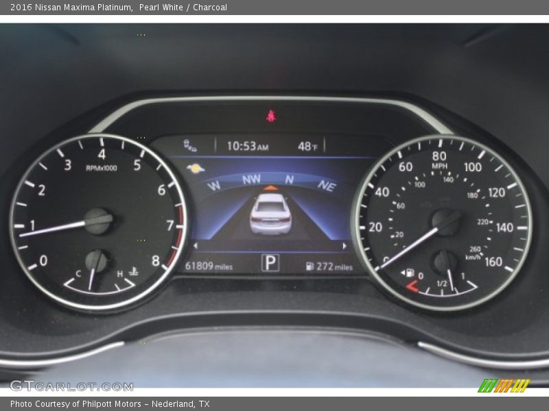 Pearl White / Charcoal 2016 Nissan Maxima Platinum