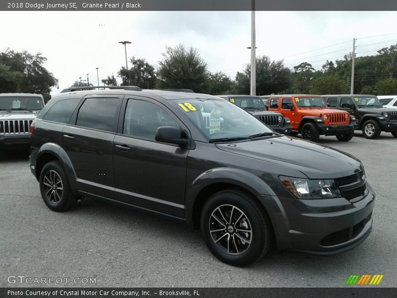 Granite Pearl / Black 2018 Dodge Journey SE