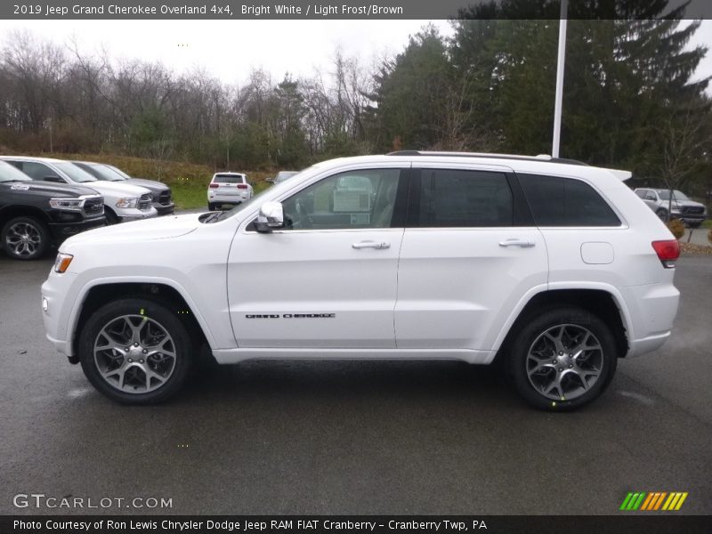 Bright White / Light Frost/Brown 2019 Jeep Grand Cherokee Overland 4x4