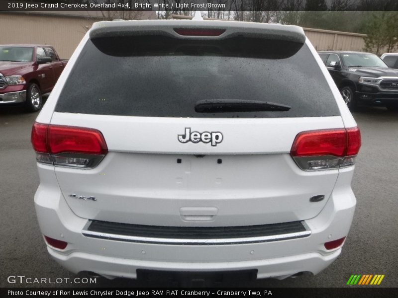 Bright White / Light Frost/Brown 2019 Jeep Grand Cherokee Overland 4x4
