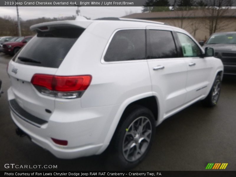 Bright White / Light Frost/Brown 2019 Jeep Grand Cherokee Overland 4x4