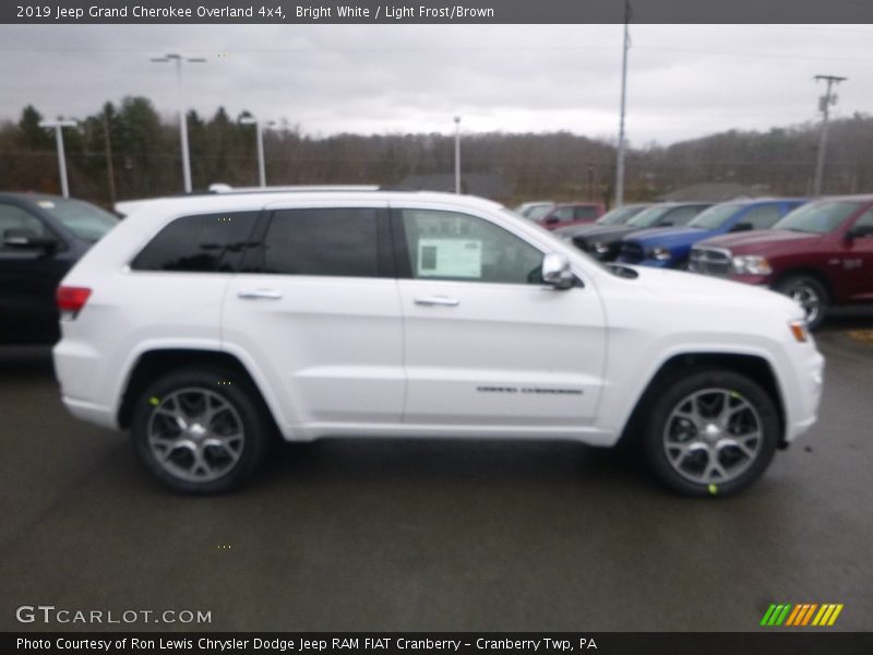 Bright White / Light Frost/Brown 2019 Jeep Grand Cherokee Overland 4x4
