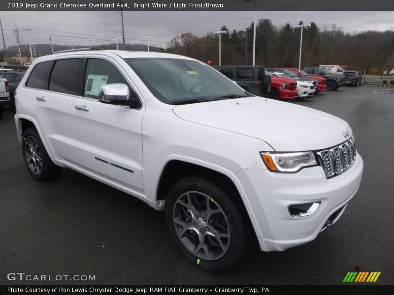 Bright White / Light Frost/Brown 2019 Jeep Grand Cherokee Overland 4x4