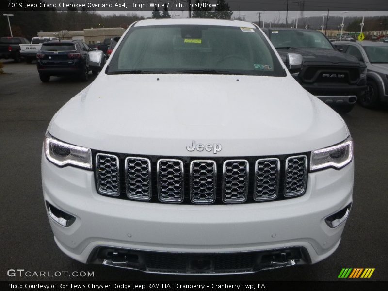 Bright White / Light Frost/Brown 2019 Jeep Grand Cherokee Overland 4x4