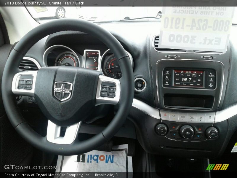 Granite Pearl / Black 2018 Dodge Journey SE