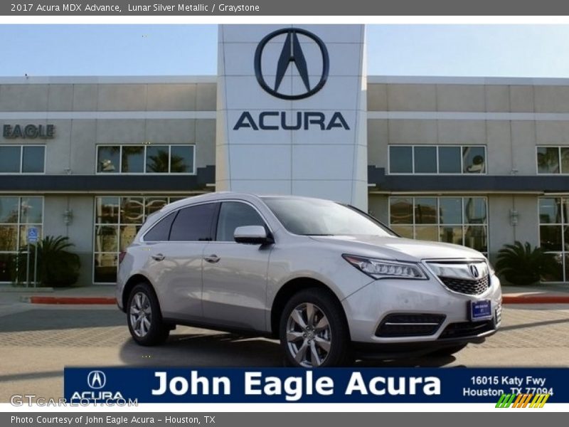 Lunar Silver Metallic / Graystone 2017 Acura MDX Advance