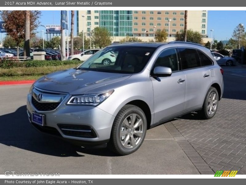 Lunar Silver Metallic / Graystone 2017 Acura MDX Advance