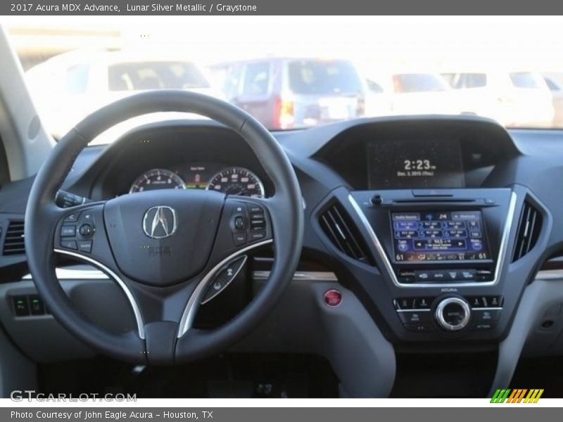 Lunar Silver Metallic / Graystone 2017 Acura MDX Advance