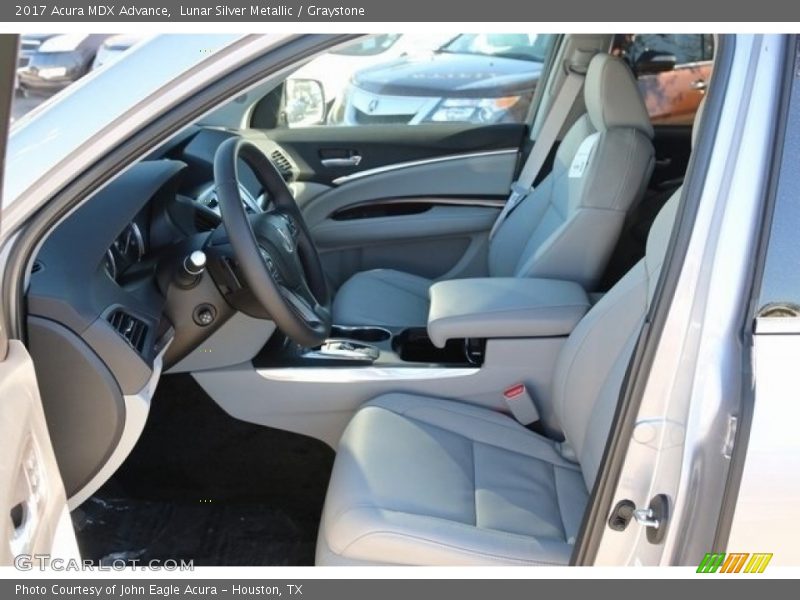 Lunar Silver Metallic / Graystone 2017 Acura MDX Advance