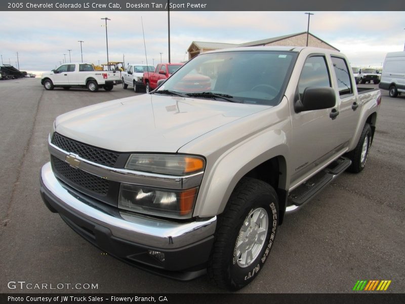 Doeskin Tan / Sport Pewter 2005 Chevrolet Colorado LS Crew Cab
