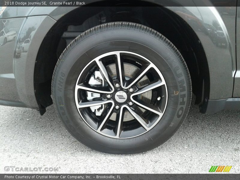 Granite Pearl / Black 2018 Dodge Journey SE