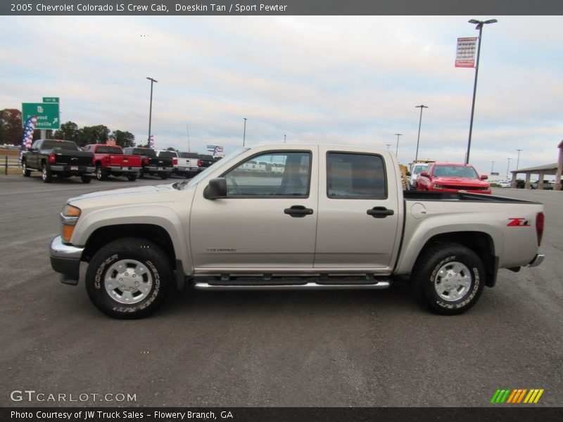 Doeskin Tan / Sport Pewter 2005 Chevrolet Colorado LS Crew Cab