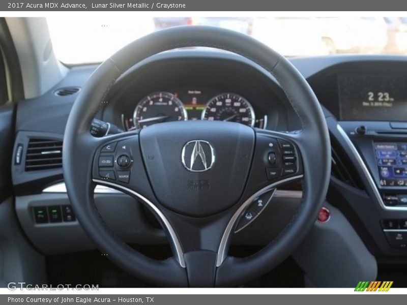 Lunar Silver Metallic / Graystone 2017 Acura MDX Advance