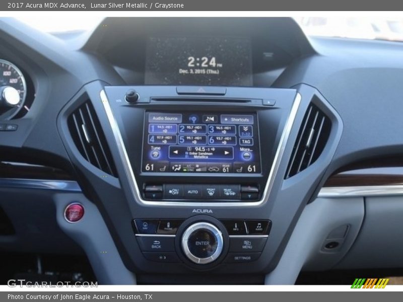 Lunar Silver Metallic / Graystone 2017 Acura MDX Advance