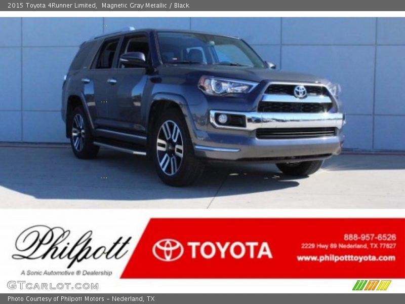 Magnetic Gray Metallic / Black 2015 Toyota 4Runner Limited