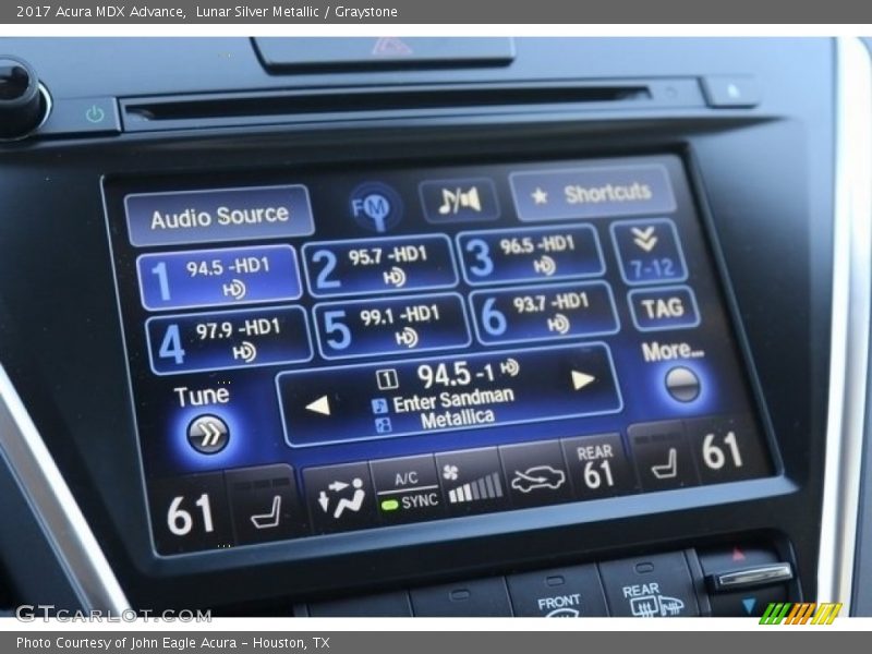 Lunar Silver Metallic / Graystone 2017 Acura MDX Advance