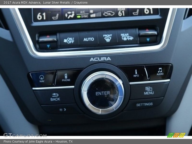 Lunar Silver Metallic / Graystone 2017 Acura MDX Advance