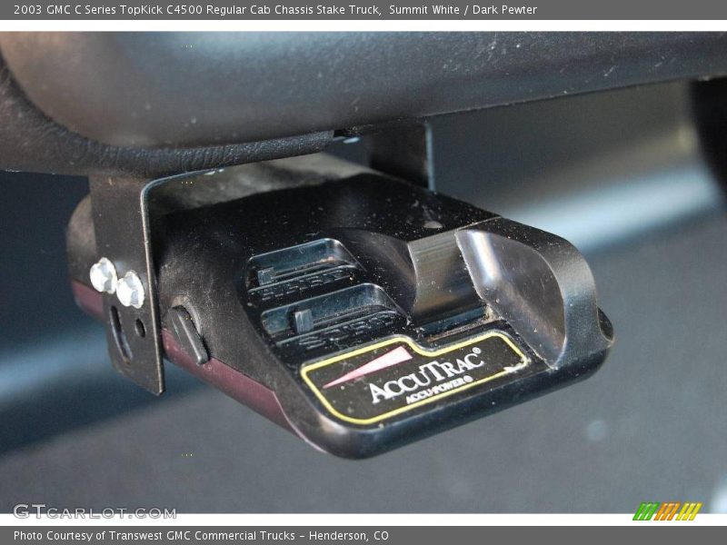 Summit White / Dark Pewter 2003 GMC C Series TopKick C4500 Regular Cab Chassis Stake Truck