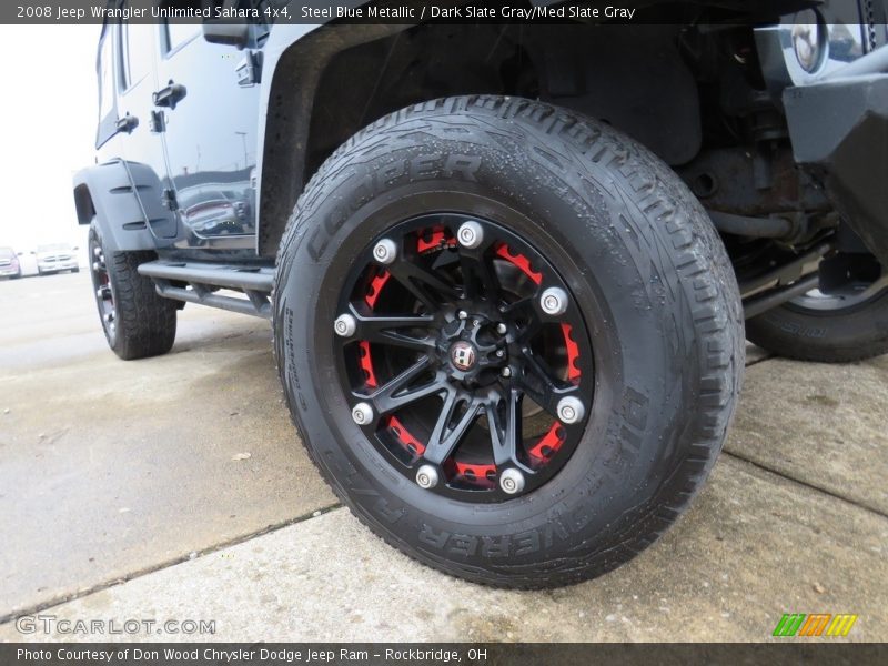 Steel Blue Metallic / Dark Slate Gray/Med Slate Gray 2008 Jeep Wrangler Unlimited Sahara 4x4