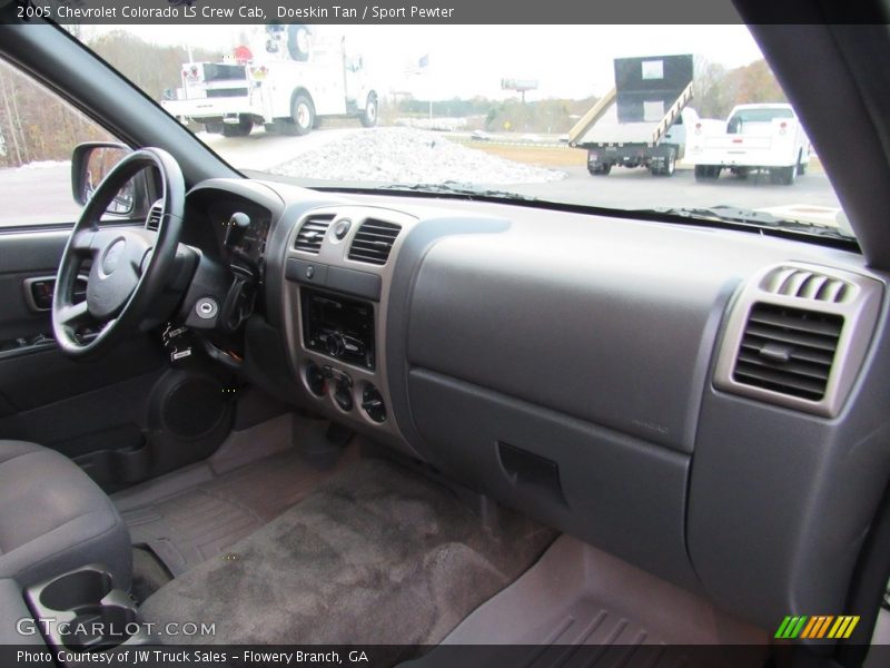 Doeskin Tan / Sport Pewter 2005 Chevrolet Colorado LS Crew Cab