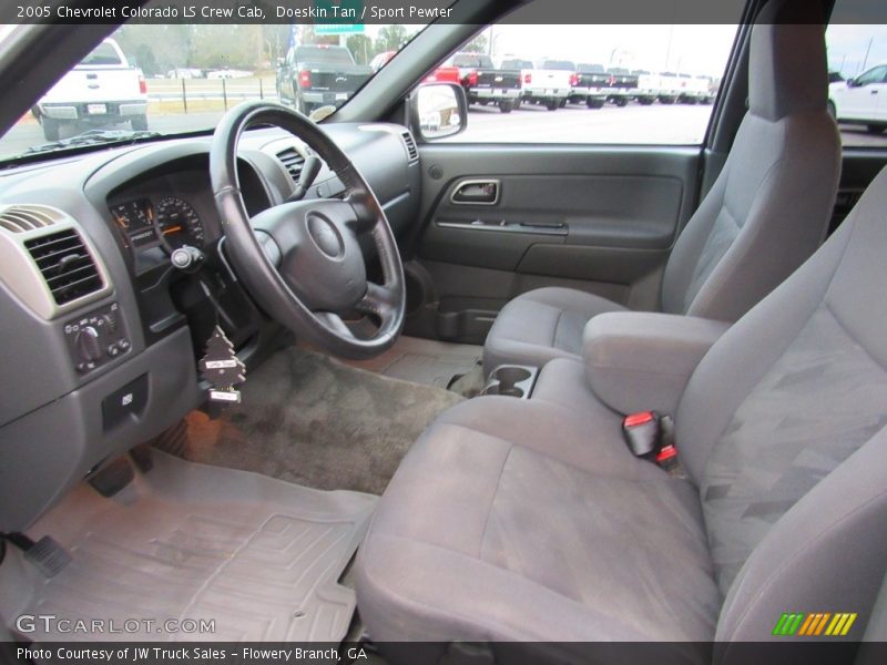 Doeskin Tan / Sport Pewter 2005 Chevrolet Colorado LS Crew Cab