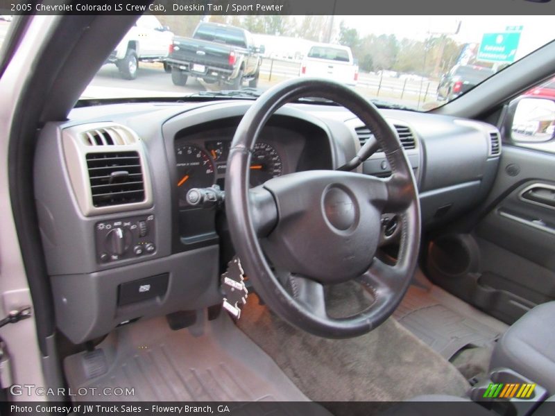 Doeskin Tan / Sport Pewter 2005 Chevrolet Colorado LS Crew Cab