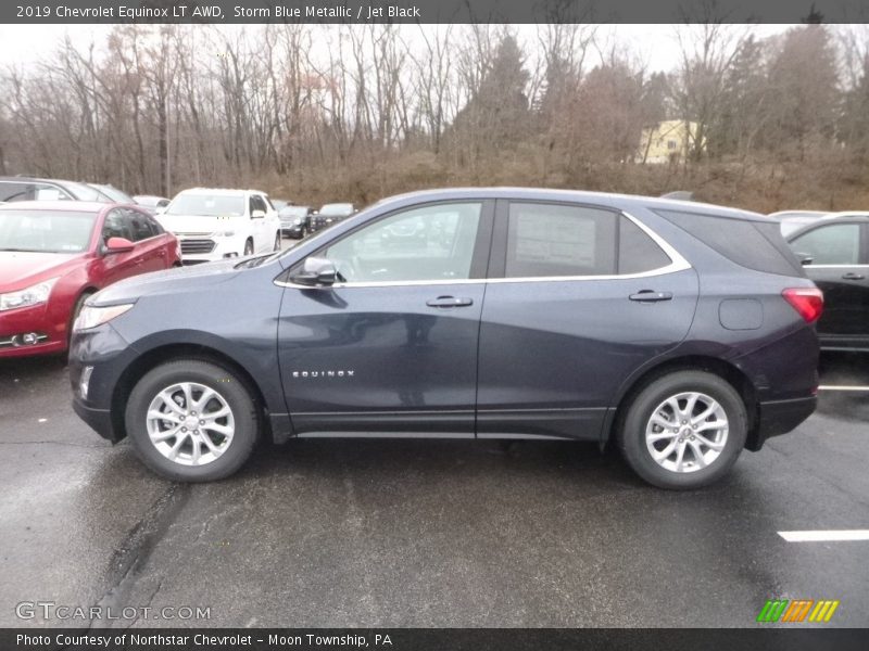 Storm Blue Metallic / Jet Black 2019 Chevrolet Equinox LT AWD