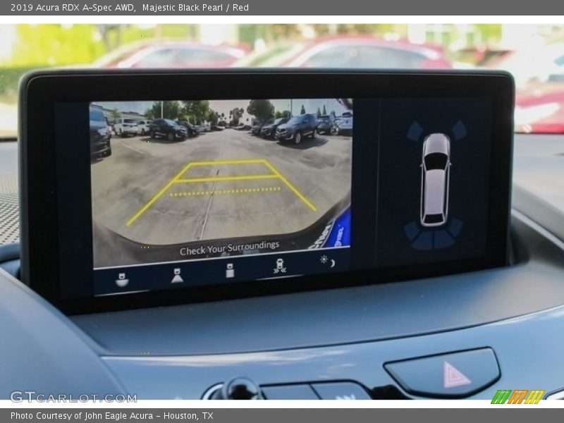 Majestic Black Pearl / Red 2019 Acura RDX A-Spec AWD