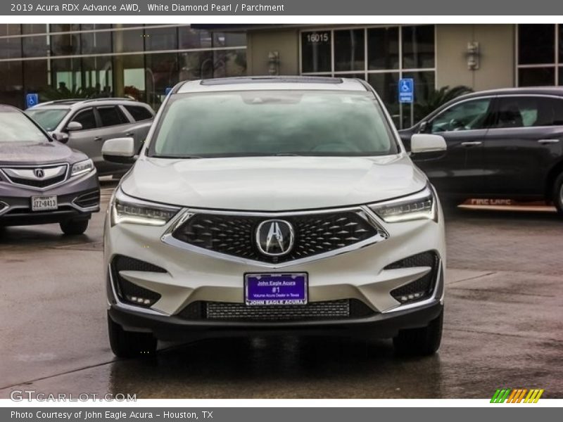 White Diamond Pearl / Parchment 2019 Acura RDX Advance AWD