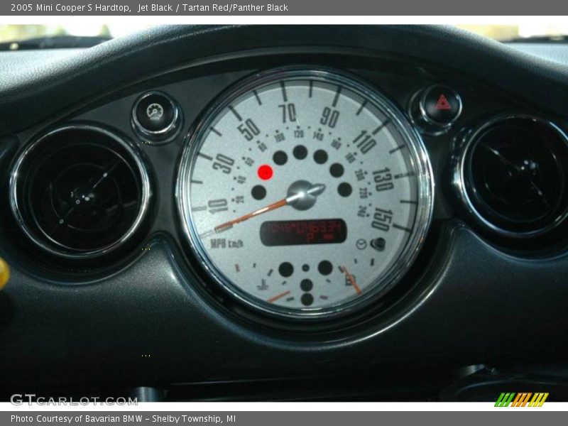 Jet Black / Tartan Red/Panther Black 2005 Mini Cooper S Hardtop