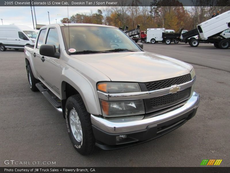 Doeskin Tan / Sport Pewter 2005 Chevrolet Colorado LS Crew Cab